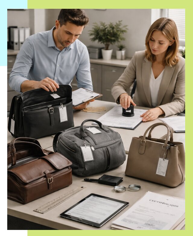 Сертификация сумок в Кыштыме от 7790 руб. | Алешин-Кшт