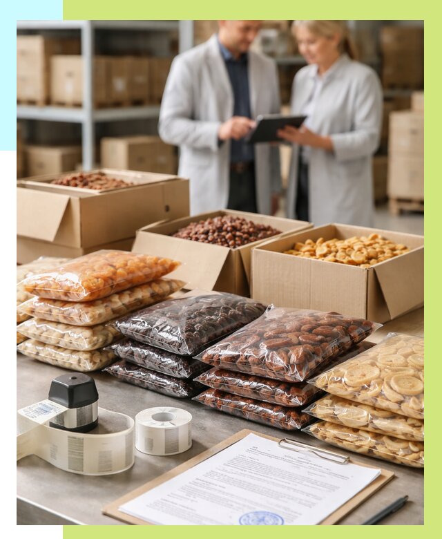 Сертификация сухофруктов в Кыштыме от 12463 р. | Алешин-Кшт под ключ