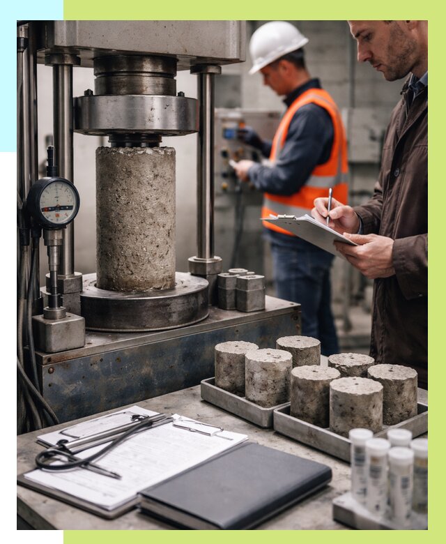 Сертификация бетона в Кыштыме от 31158 р. сертификат | Алешин-Кшт