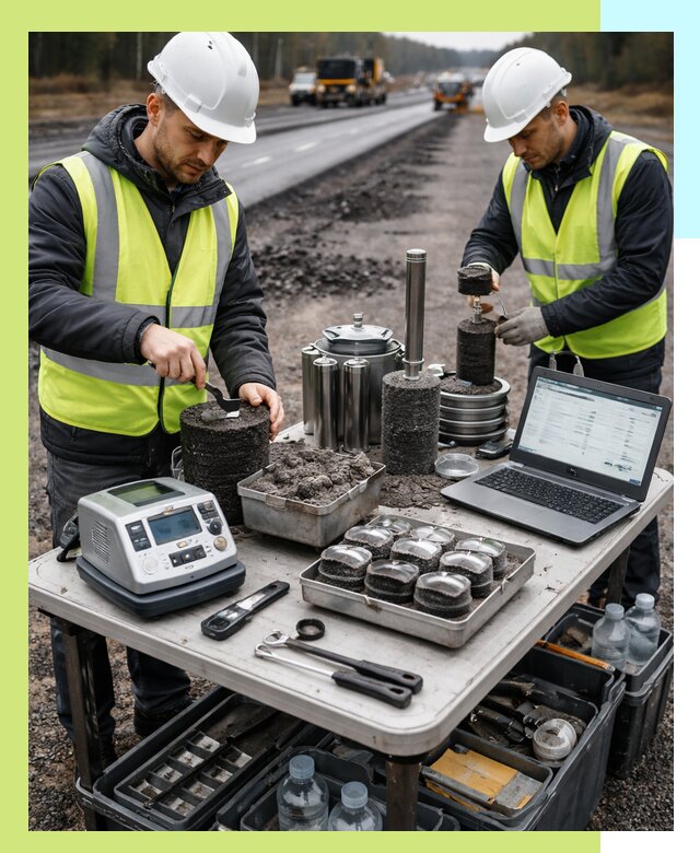 Сертификация асфальта: испытания и подтверждение в Кыштыме