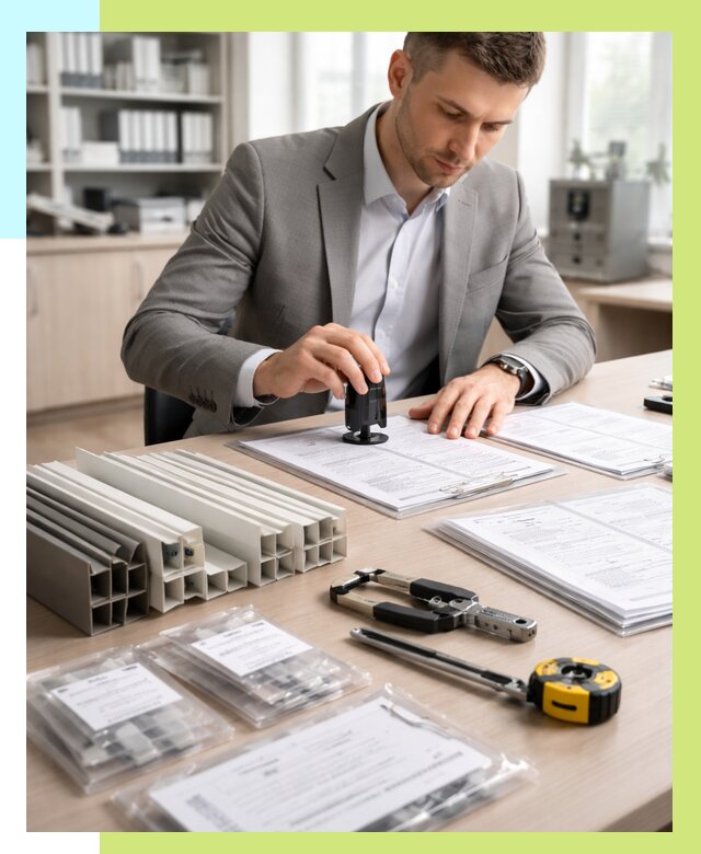 Сертификация ПВХ продукции в Кыштыме от 8828 р., Алешин-Кшт