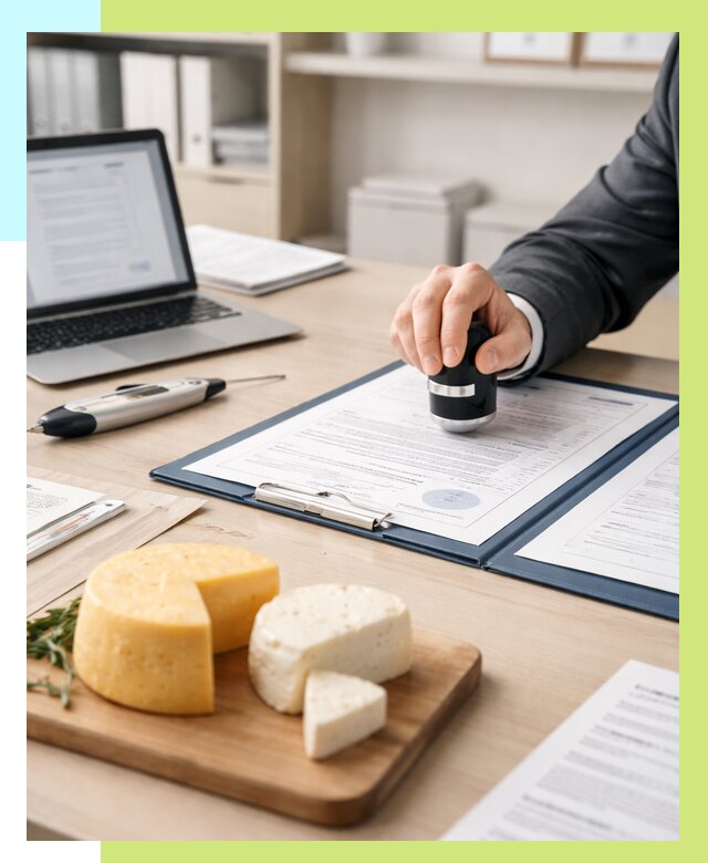 Сертификация сыров в Кыштыме от 15579 р | Сертификат на сыр Алешин-Кшт