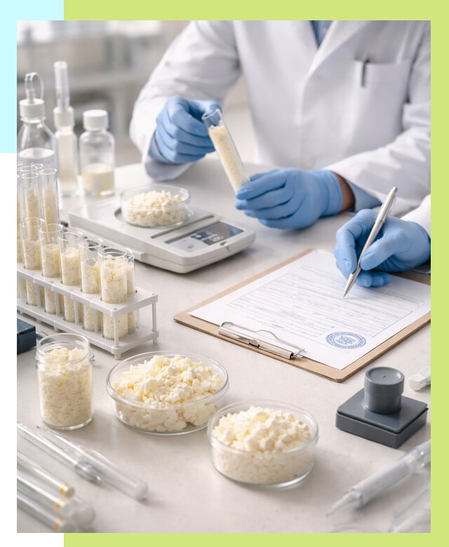 Сертификация творога в Кыштыме от 12463 р. под ключ | Алешин-Кшт