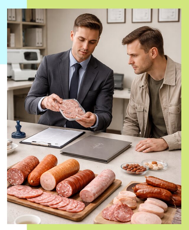 Сертификация колбасных изделий в Кыштыме от 7790 р. | Алешин-Кшт