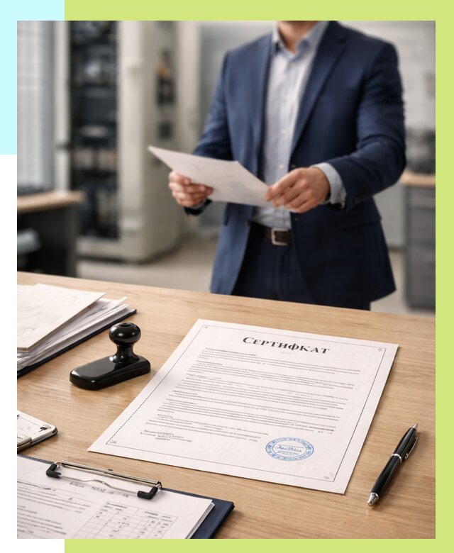 Сертификат на оборудование в Кыштыме от 15579 р. | Алешин-Кшт