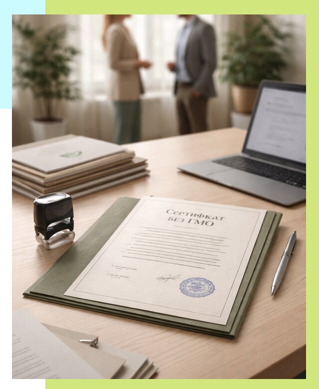 Сертификат без ГМО в Кыштыме от 7790 р. оформить срочно Алешин-Кшт