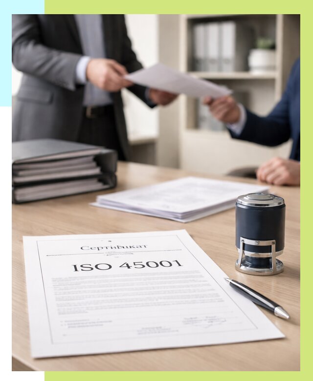 Сертификат ISO 45001 в Кыштыме под ключ от 46737 р. | Алешин-Кшт