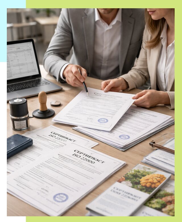 Сертификат ISO 22000 в Кыштыме от 41544 р. под ключ | Алешин-Кшт