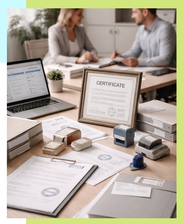 Сертификация компании в Кыштыме от 46737 р. | Алешин-Кшт — заказ